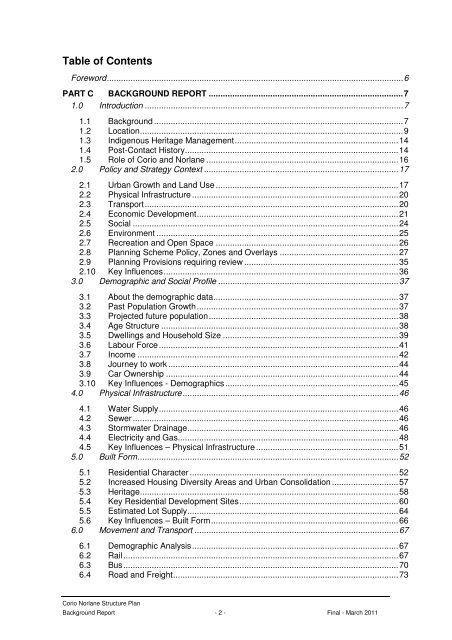 corio norlane structure plan background report - City of Greater ...