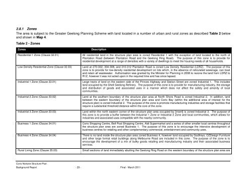 corio norlane structure plan background report - City of Greater ...