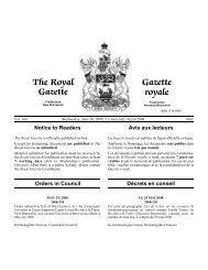 The Royal Gazette / Gazette royale - Gouvernement du Nouveau ...