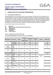 TECHNICAL INFORMATION GRASSO SCREW COMPRESSORS ...