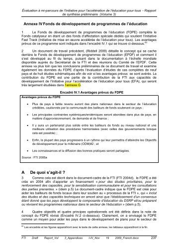 A De quoi s'agit-il ? - Global Partnership for Education