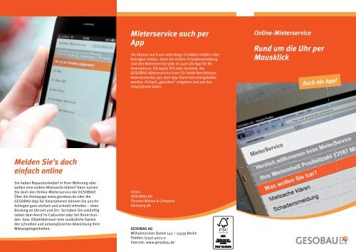 Online-Mieterservice - Gesobau AG