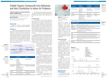 Volatile Organic Compounds from Adhesives and their ... - Gerstel