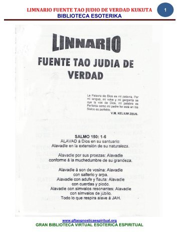 limnario fuente tao judio de verdad kukuta biblioteca esoterika