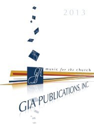 2013 Spring Catalog Music for the Church Year - GIA Publications
