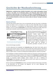 Geschichte der Musikaufzeichnung (PDF) - Gitarre & Musik