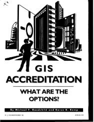 GIS accreditation: what are the options? - Department of Geography