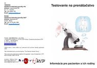 Testovanie na prenášačstvo