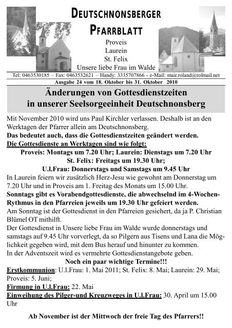 (1,60 MB) - .PDF - Gemeinde Unsere liebe Frau im Walde - St.Felix