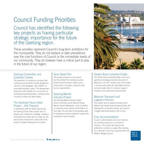 Annual Report 2008-2009 Summary - City of Greater Geelong