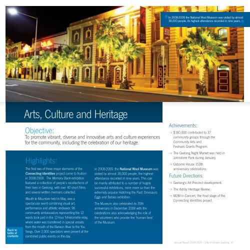 Annual Report 2008-2009 Summary - City of Greater Geelong