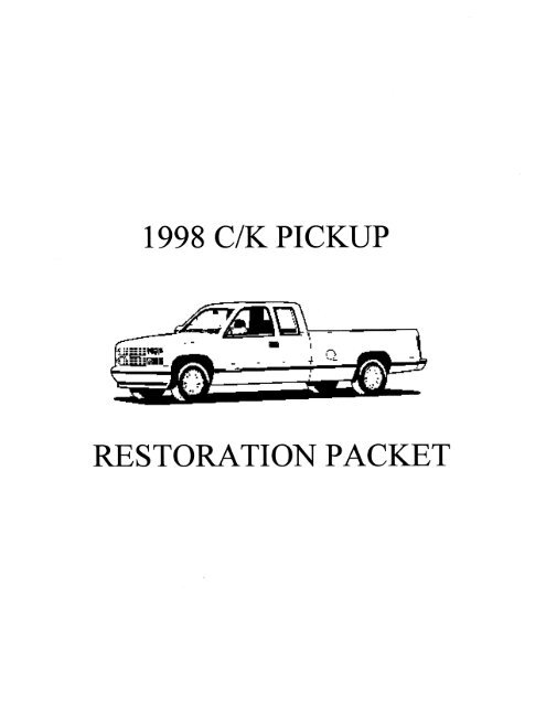 1998 Chevrolet Truck - GM Heritage Center