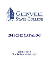 2011-2012 CATALOG - Glenville State College