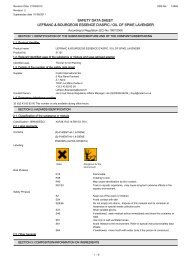 safety data sheet lefranc & bourgeois essence d'aspic ... - Kreativ.de