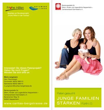 Flyer "Junge Familien stärken" - Fürth