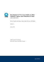 Development of Two Case Studies on Mine Methane Capture and ...