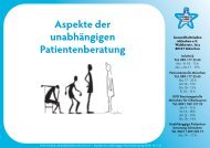 Aspekte der unabhängigen Patientenberatung - Gesundheitsladen ...