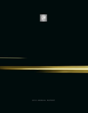 2012 Annual Report - General Motors