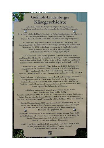 Käsekeller Baldauf in Goßholz 2013 - Gmv-lindenberg.de