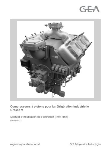 Compresseurs à pistons pour la réfrigération industrielle Série ...