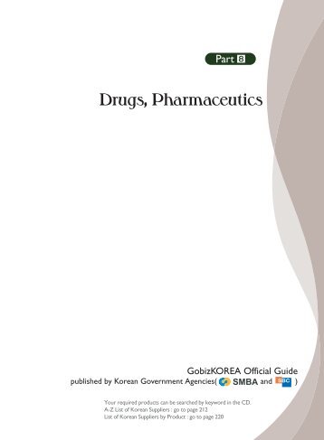 Drugs, Pharmaceutics - Gobizkorea