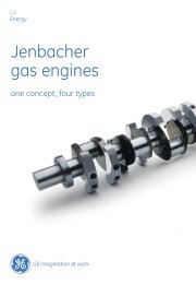 Jenbacher gas engines - GE Energy
