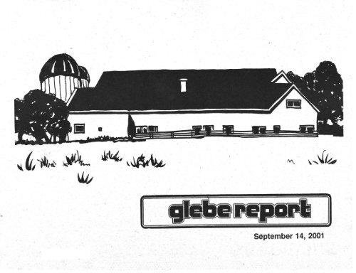 Glebe Report Volume 31 Number 8 September 14 2001