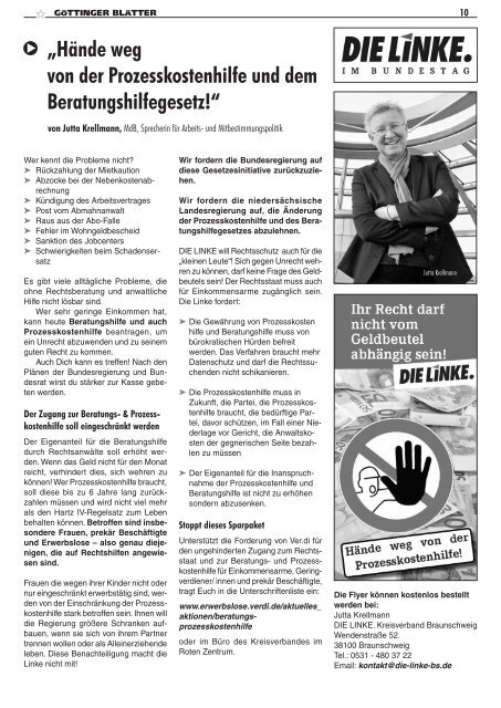 Göttinger Blätter 04 / 2013 - Göttinger Linke