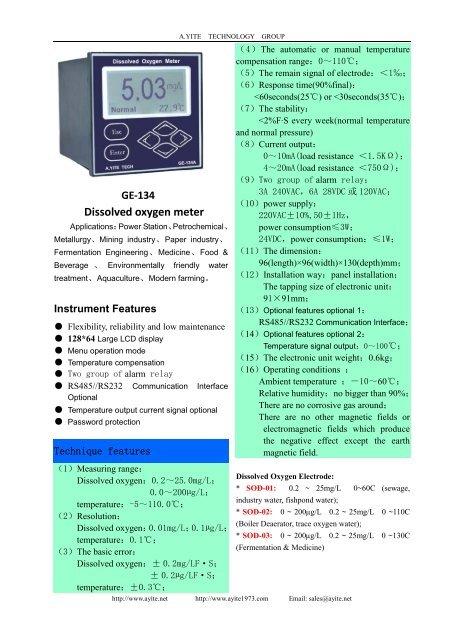 Dissolved oxygen meter