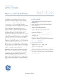 EX2100 Exciter Retrofits Fact Sheet / PDF 527kb - GE Energy