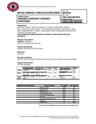 retail product specification sheet nuttcs 5011766 881074 05011766 ...