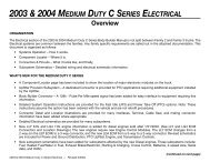 2003 & 2004 medium duty c series electrical - GM UPFITTER