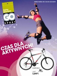 Gazetka promocyjna „Czas dla aktywnych” - Go Sport