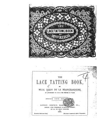 Riego 08 The Lace Tatting Book