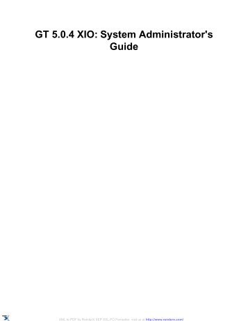 XIO Guides (PDF only)