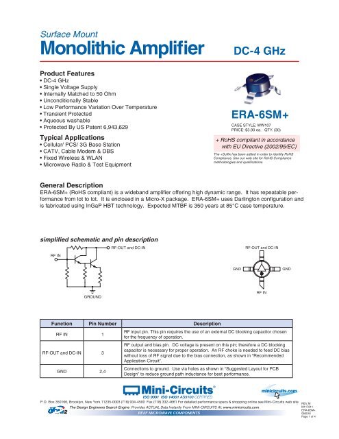 Monolithic Amplifier