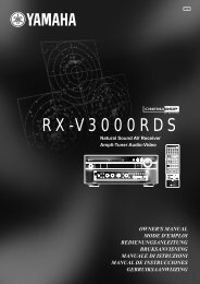 RX-V3000RDS - Yamaha