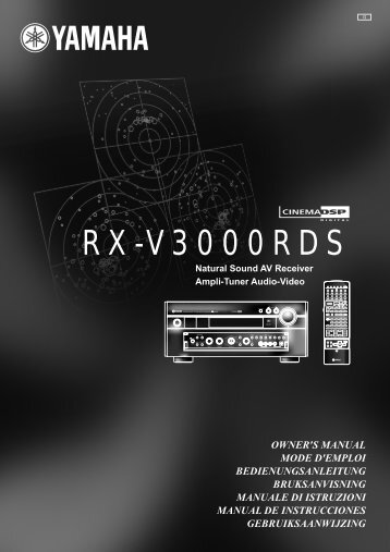 RX-V3000RDS - Yamaha