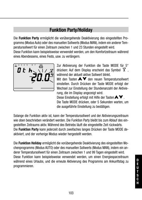 CRONOTERMOSTATO A RELÈ DA INCASSO - Gewiss