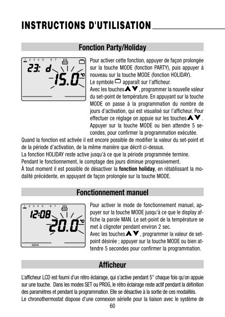 CRONOTERMOSTATO A RELÈ DA INCASSO - Gewiss