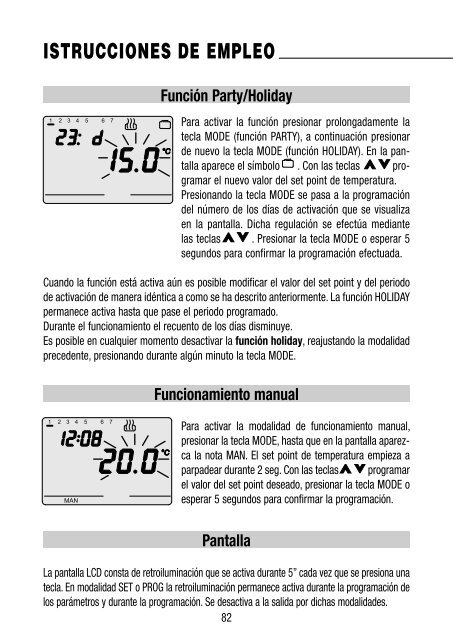 CRONOTERMOSTATO A RELÈ DA INCASSO - Gewiss