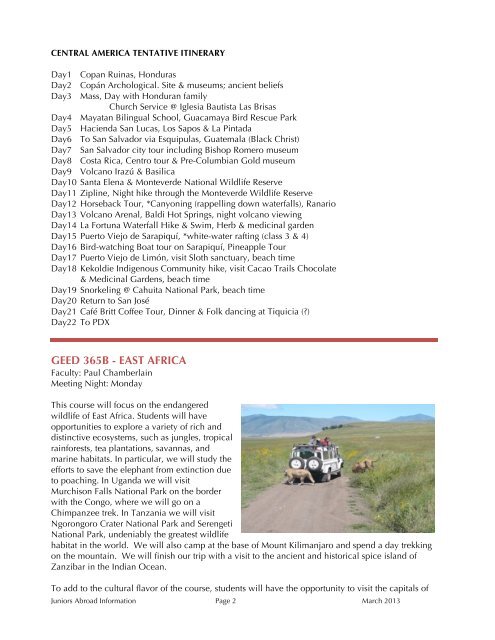 Course Descriptions for May 2014 - George Fox University