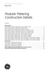 Modular Metering Construction / PDF 1035kb - GE Energy