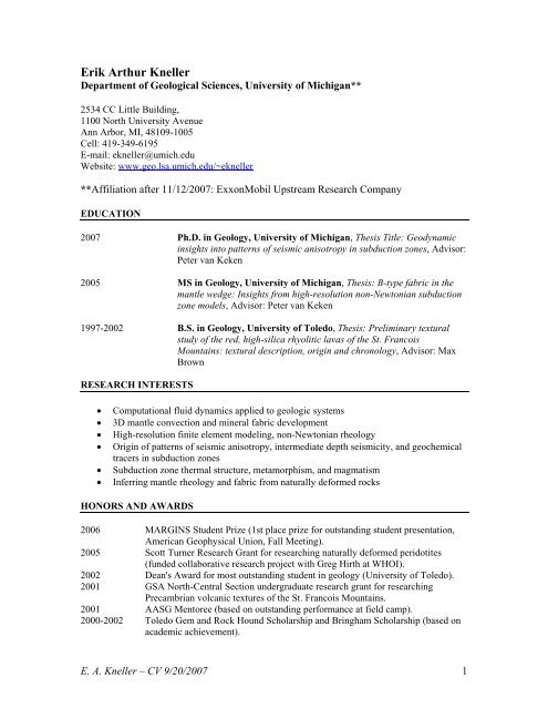 CV (.PDF) - University of Michigan