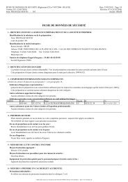 fiche de données de sécurité