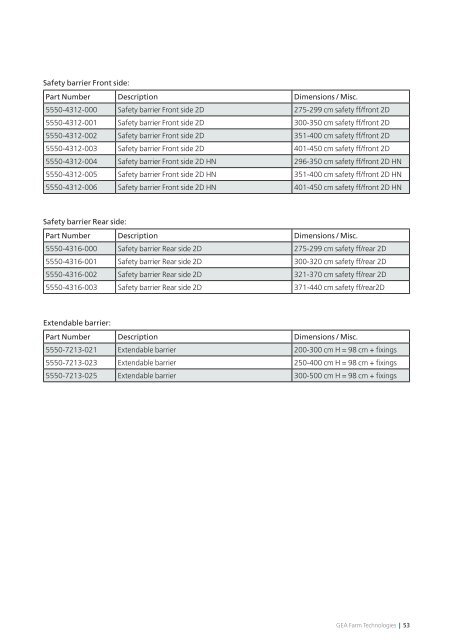 Product range for perf... - GEA Farm Technologies