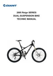 2005 Reign SERIES DUAL-SUSPENSION BIKE ... - Giant Bicycles