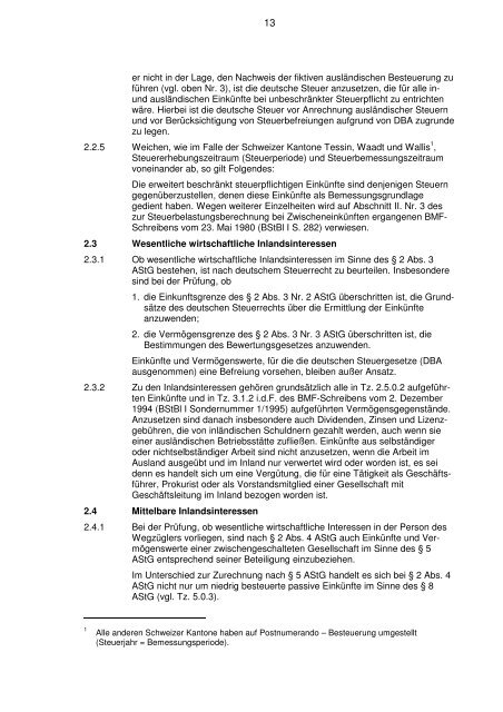 Grundsätze zur Anwendung des Außensteuergesetzes