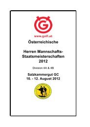 Raster Div4A/B Herren - Österreichischer Golf-Verband