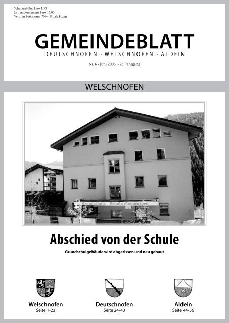 Gemeindeblatt Nr. 06 / 2006 (3,5 MB) (0 bytes)
